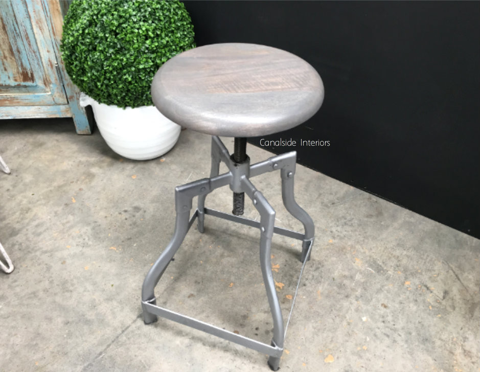 Satellite Industrial Adjustable Stool