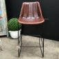 Linetti Leather Bar Stool