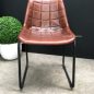 Linetti Leather Chair with Square Stitching