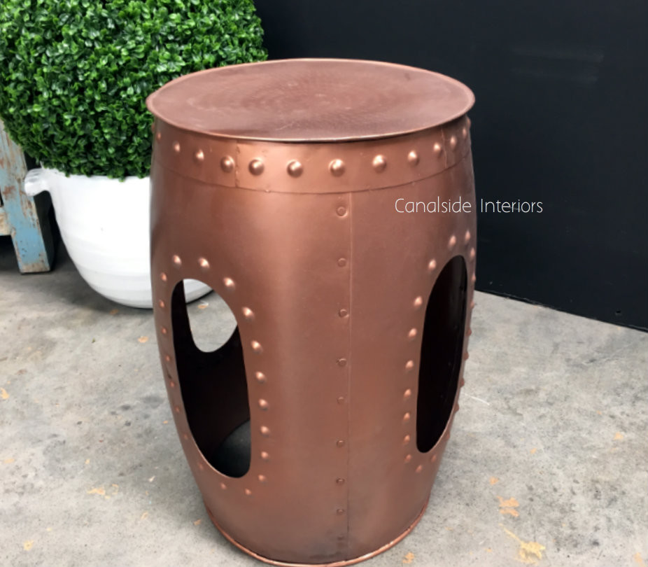 Morocco Drum Side Table / Stool - Medium