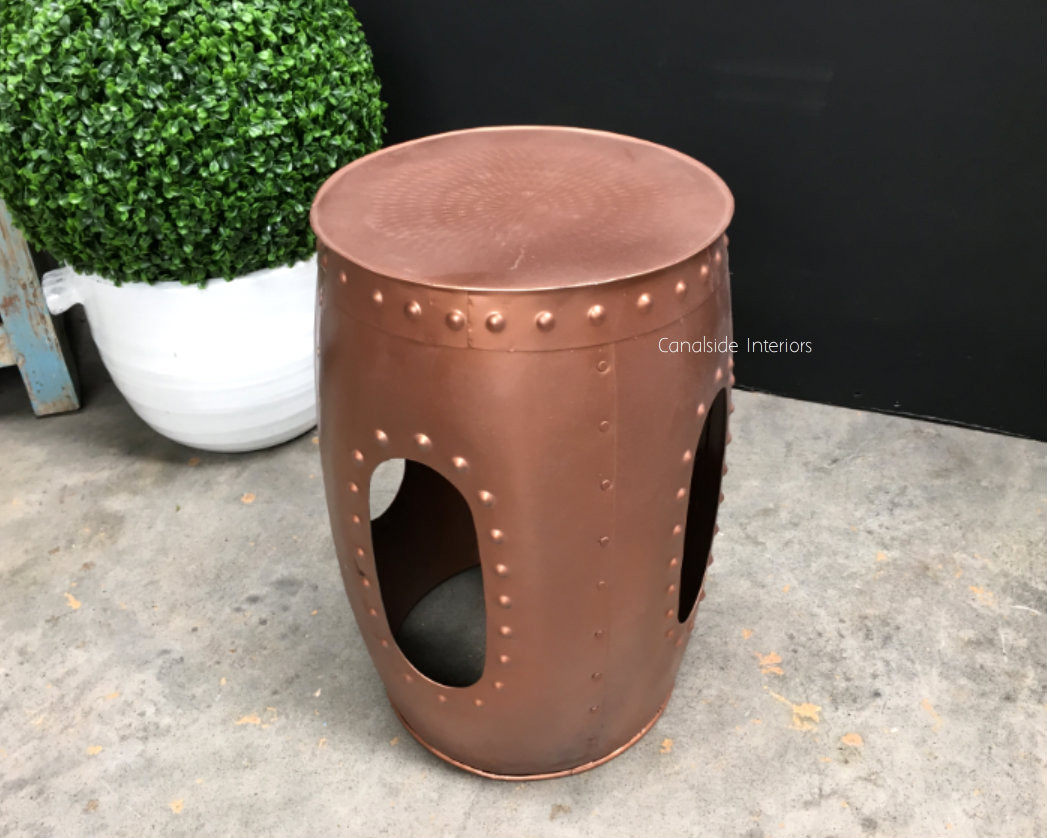 Morocco Drum Side Table / Stool - Medium