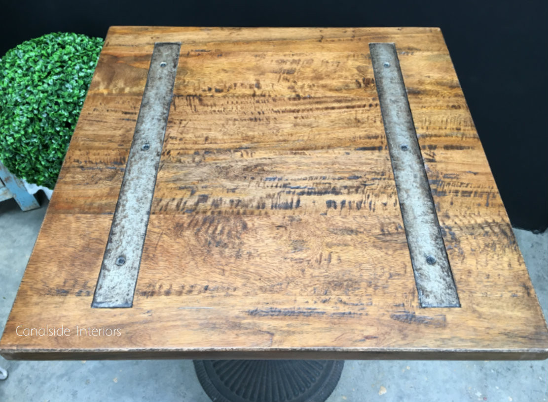 Railway Inlay Café Table Top