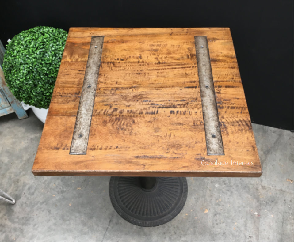 Railway Inlay Café Table Top