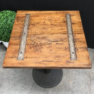 Railway Inlay Café Table Top