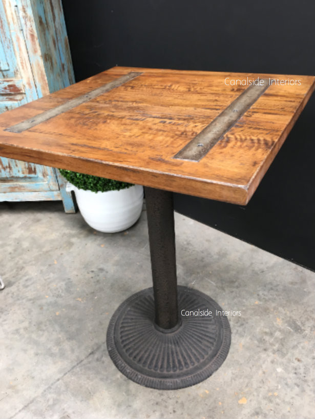 Railway Inlay Café Table Top