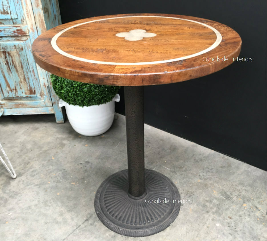 Greenwich Inlay Round Café Table Top