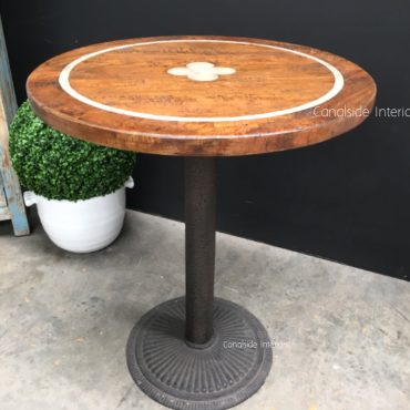 Greenwich Inlay Round Café Table Top