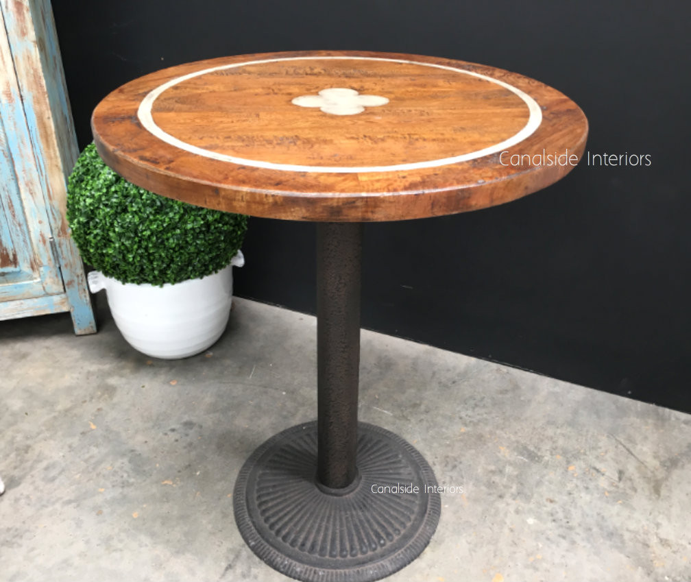 Greenwich Inlay Round Café Table Top