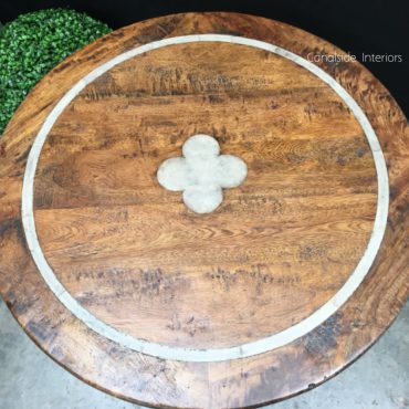 Greenwich Inlay Round Café Table Top