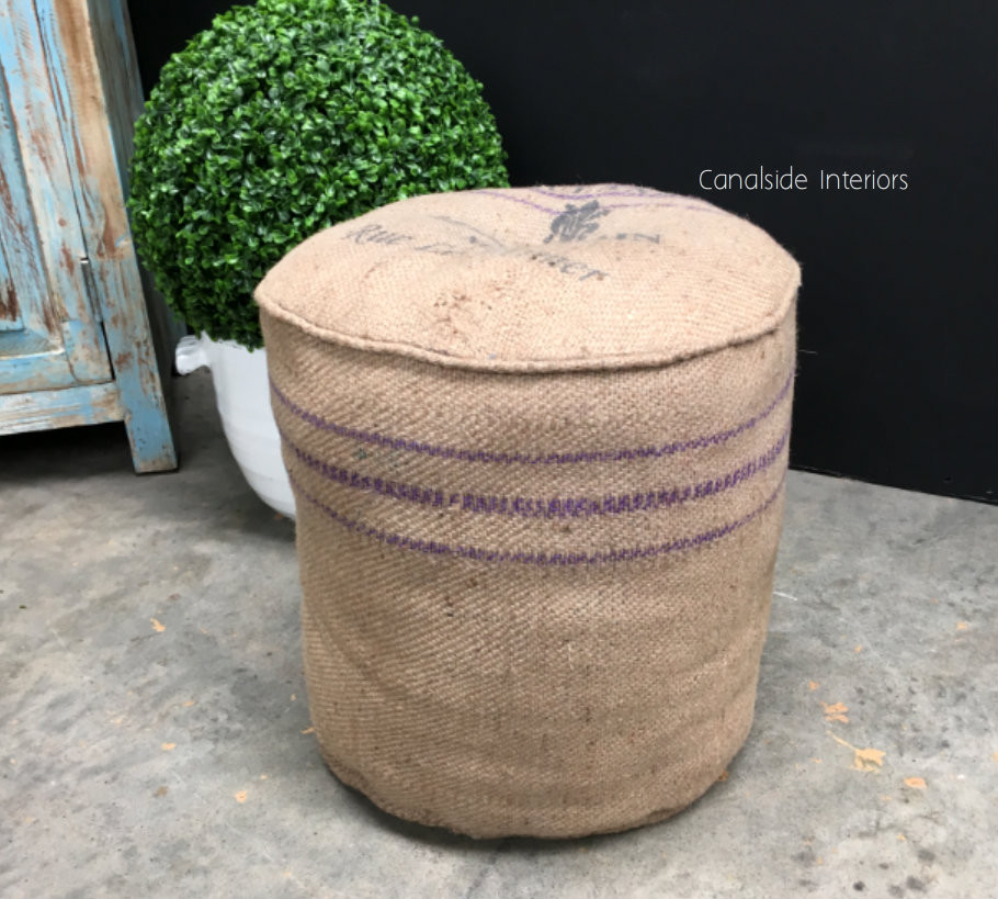 Zoe Hessian Ottoman