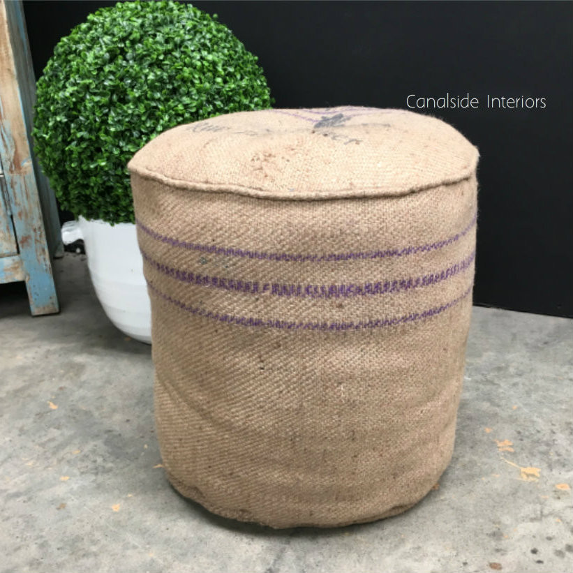Zoe Hessian Ottoman