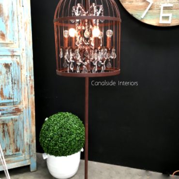 Vintage Birdcage Floor Lamp