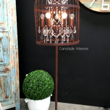 Vintage Birdcage Floor Lamp
