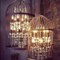 Vintage Birdcage Industrial Chandelier 
Image via www.pinterest.com/canalsideint contact us for details