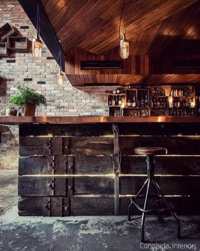 Canalside Interiors' Sarah Leather Top Industrial Stools feature at Donny's Bar in Manly
http://www.canalside.com.au/donnys-bar/