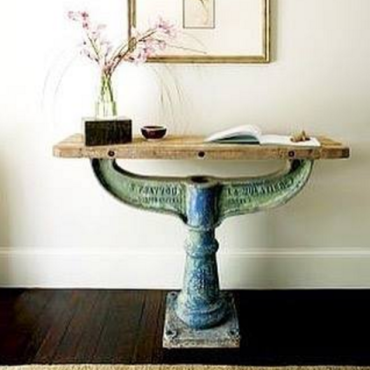 Wrench Industrial Table 
*Top may vary | Image via www.pinterest/canalsideint