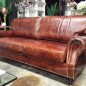 Sir William Aged Leather Lounge - 3 Seater