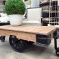 Cartage Industrial Coffee Table on Castors