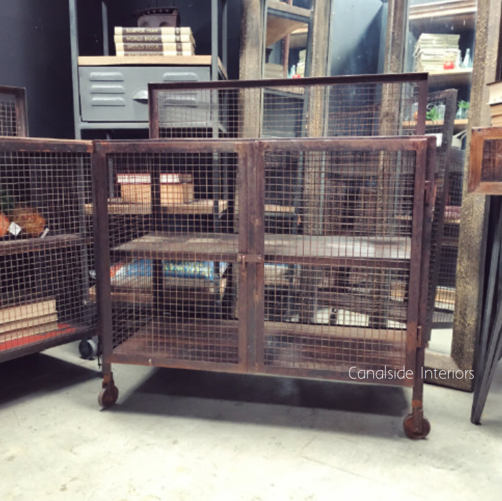 Lothbrok Industrial Mesh TV Unit / Sideboard - Small
