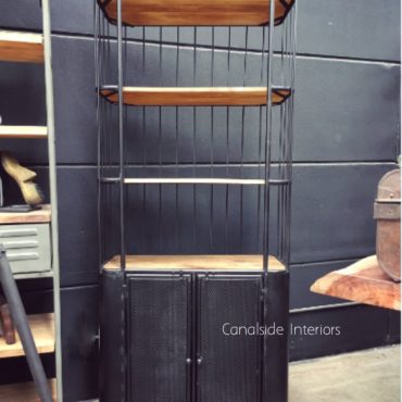 Submarine II Industrial Cupboard / Open Bookshelf