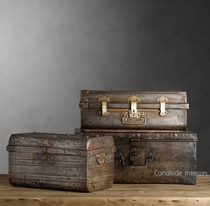 Industrial Trunks / Suitcases
Image via www.pinterest.com/canalsideint contact for details
