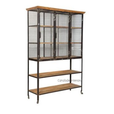 Lothbrok Mesh Industrial Cupboard/ Bookshelf