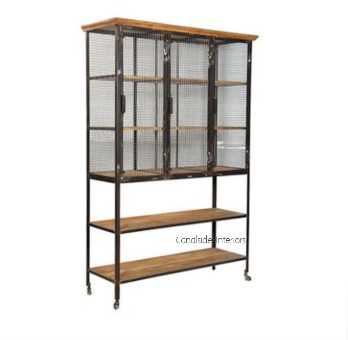 Lothbrok Mesh Industrial Cupboard/ Bookshelf
