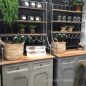 Market Hill French Country Rustic Sideboard / Cupboard with Metal Hutch