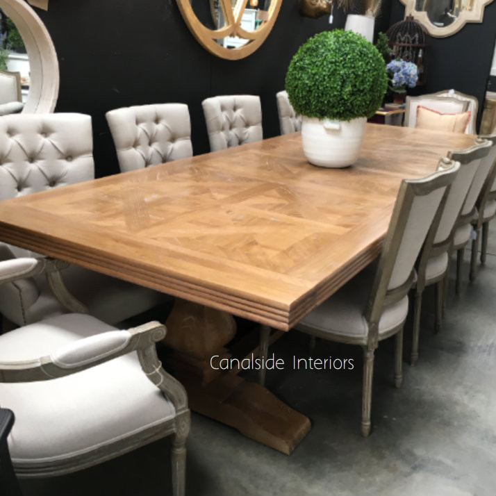 Banquet Size Artisan Parquetry Dining Table