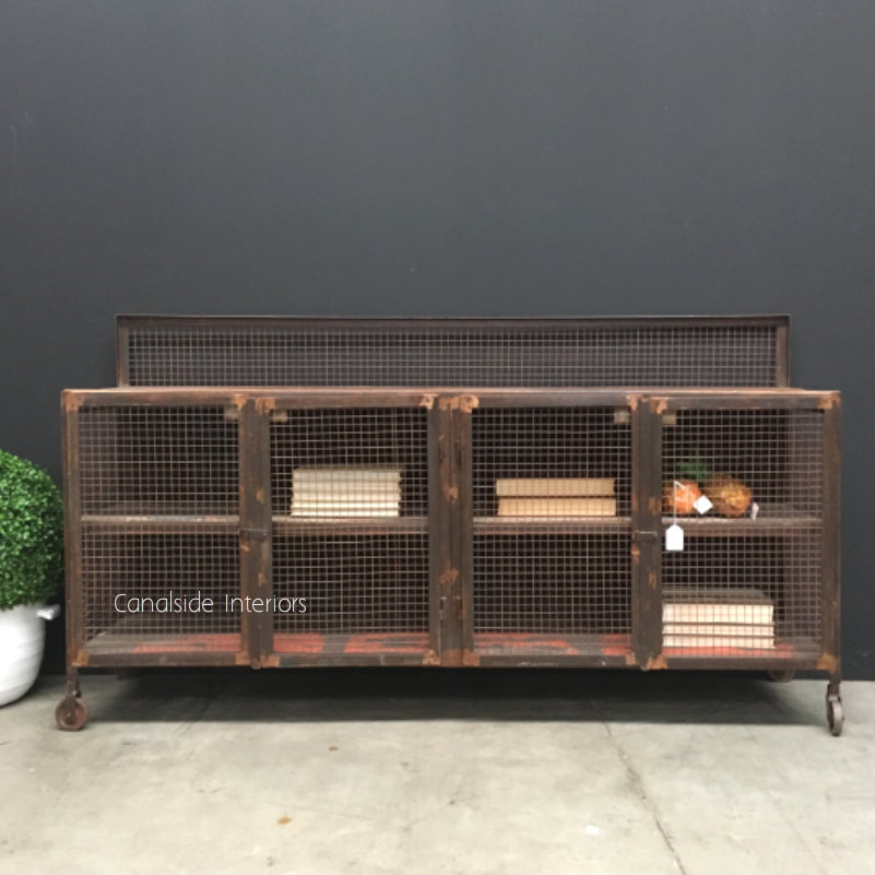 Lothbrok Industrial Mesh TV Unit / Sideboard