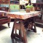 Crank Adjustable Industrial Coffee Table