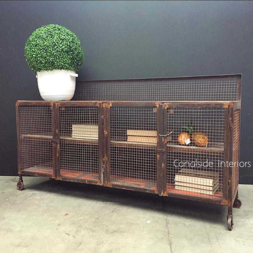 Lothbrok Industrial Mesh TV Unit / Sideboard