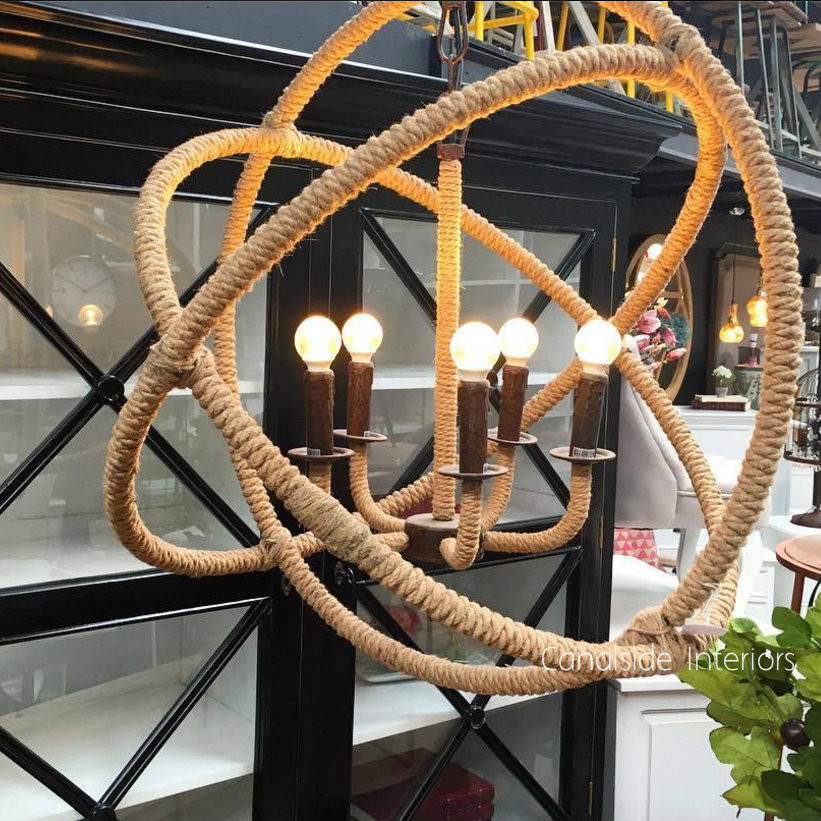 Lannister Rope Orb Chandelier