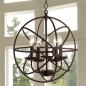 Foucault Single Orb Chandelier
*Note: current stock in distressed silver/charcoal