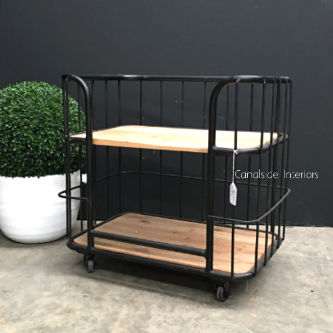 Caged Baker's Side Table / Bedside