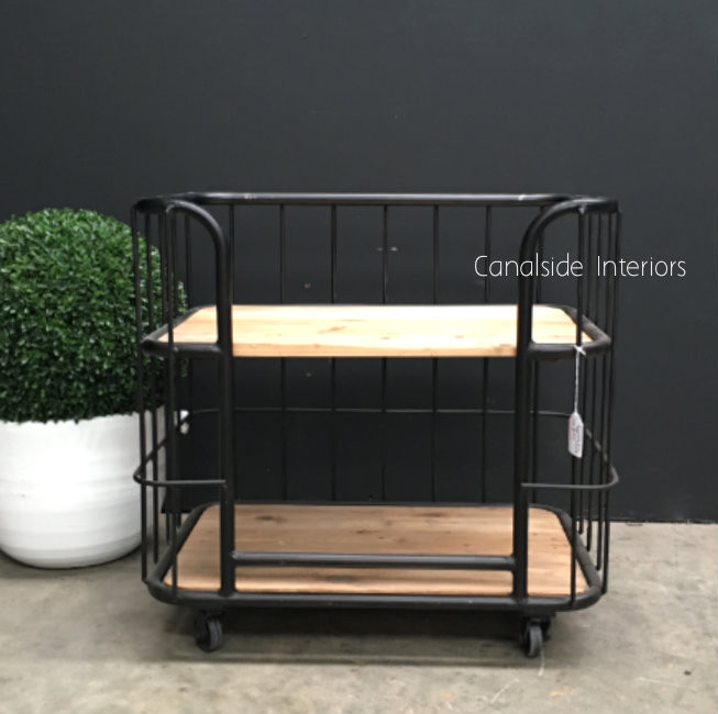 Caged Baker's Side Table / Bedside