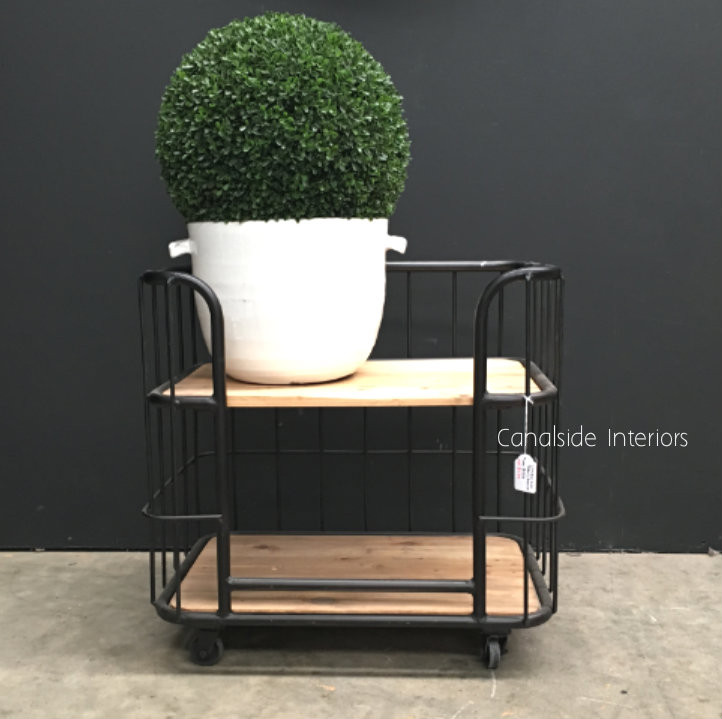 Caged Baker's Side Table / Bedside