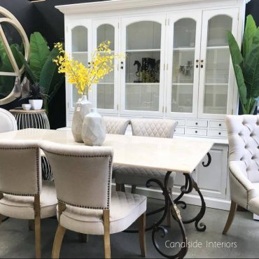 Peralta Dining Table with Marble Top