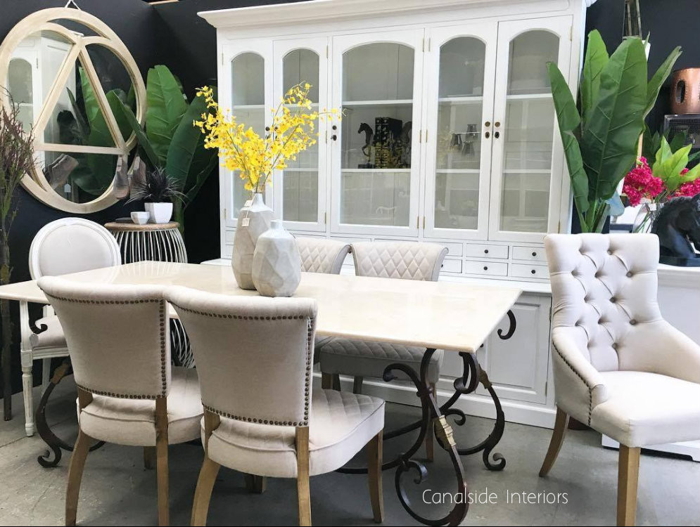 Peralta Dining Table with Marble Top