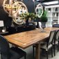 Florence Marble Inlay Double Extension Dining Table