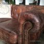 Pasadena Chesterfield 3-Seater Aged Leather Sofa