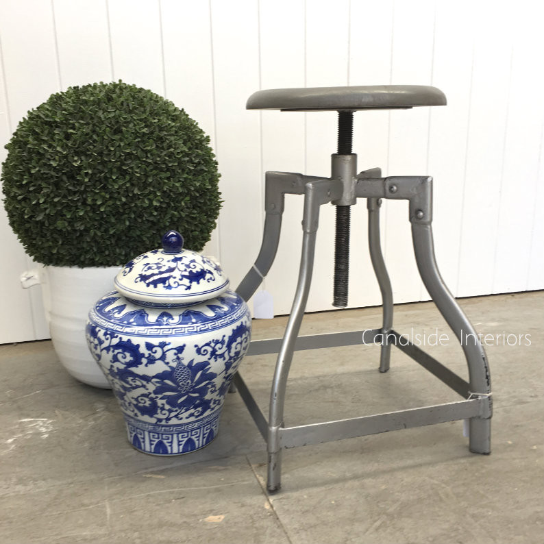 Satellite Industrial Adjustable Stool