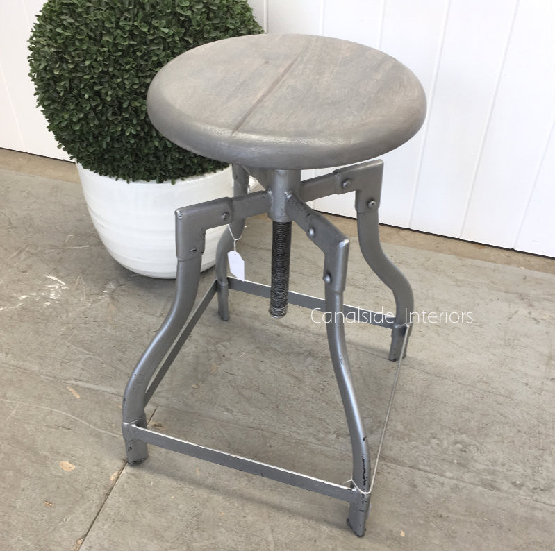 Satellite Industrial Adjustable Stool