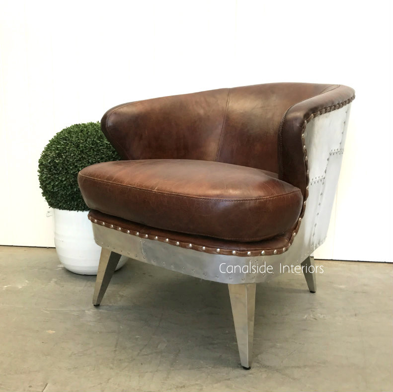 Vault Aged Leather Armchair