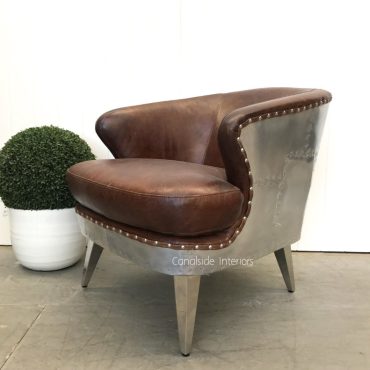 Vault Aged Leather Armchair