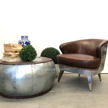 Vault Aged Leather Armchair