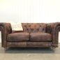 Pasadena Chesterfield 2-Seater Aged Leather Sofa