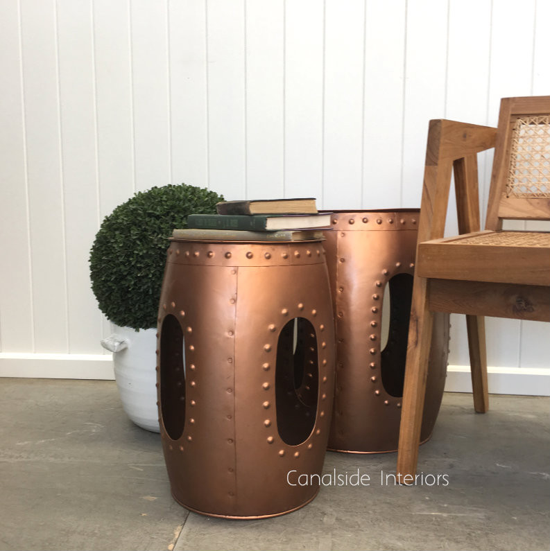 Morocco Drum Side Table / Stool - Large