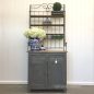 Market Hill French Country Rustic Sideboard / Cupboard with Metal Hutch