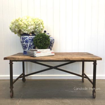 Patagonia Industrial Coffee Table on Castors